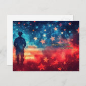 サービスに感謝しています ポストカード (正面/裏面)