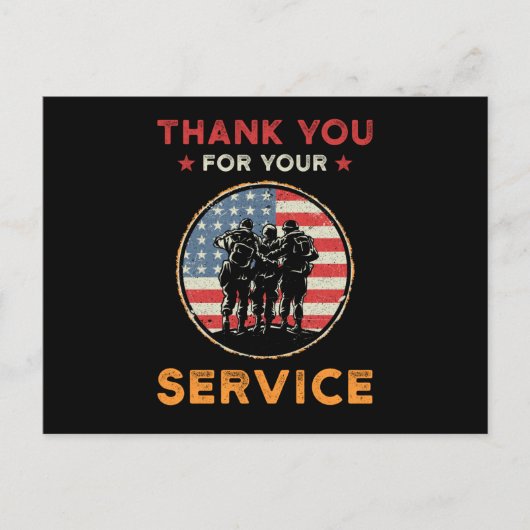 サービスに感謝します ポストカード (正面)