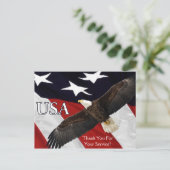 サービスに感謝、イーグル ポストカード (スタンド正面)