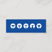 サービスのアイコンのクリーニング スキニー名刺 (正面)