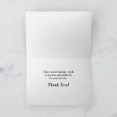 サービスのグリーティングカードをありがとう サンキューカード (内部)