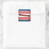 サービスのシールをありがとう スクエアシール (バッグ)