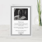 サービスのミニマル葬儀の順序の折り畳みプログラム カード (裏面)