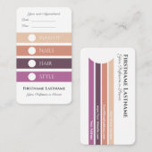 サービスのメイクアップ及び美しいサロンアポイントメント 名刺 (正面/裏面)