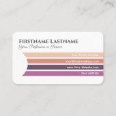 サービスのメイクアップ及び美しいサロンアポイントメント 名刺 (裏面)