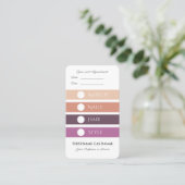 サービスのメイクアップ及び美しいサロンアポイントメント 名刺 (スタンド正面)