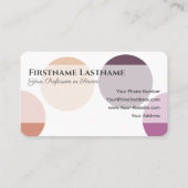 サービスのメイクアップ及び美しいサロンアポイントメント 名刺 (裏面)