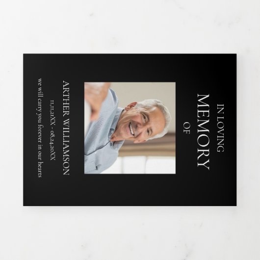 サービスのメモリ順序を愛して 三つ折り案内状 (カバー)