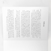 サービスのメモリ順序を愛して 三つ折り案内状 (内部最初)