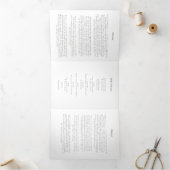 サービスのメモリ順序を愛して 三つ折り案内状 (内部)