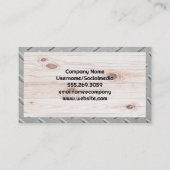 サービスの修復アイコン |鉄鋼 |木材 名刺 (裏面)