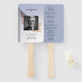 サービスの愛するメモリ順序のアメリカ国旗 ハンドファン (正面&裏面)