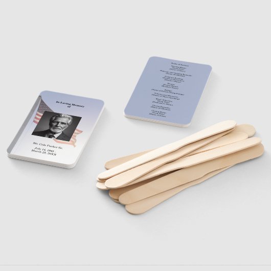 サービスの愛するメモリ順序のアメリカ国旗 ハンドファン (組立なし)