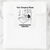 サービスの漫画のシールを変換する スクエアシール (バッグ)