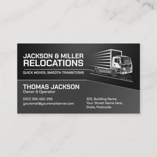 サービスの移動 – 再配置 名刺 (正面)