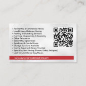 サービスの移動 – 再配置 名刺 (裏面)