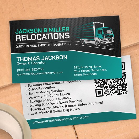 サービスの移動 – 再配置 名刺