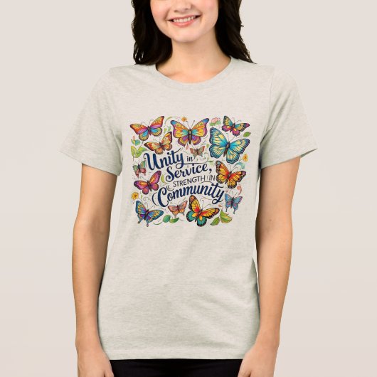 サービスの統一，コミュニティの強さ – Hand-Dra トライブレンドＴシャツ (正面)