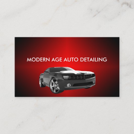 サービスの詳細の自動設定 予約カード (正面)