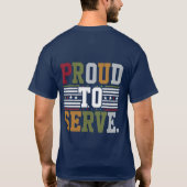 「サービスの誇りを持った名誉」 Tシャツ (裏面)