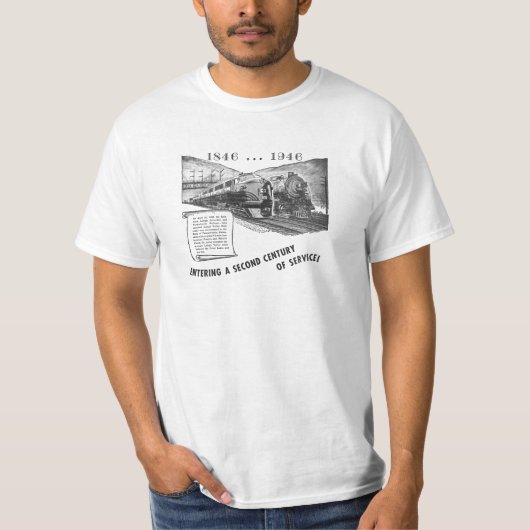 サービスのLehighの谷の鉄道2世紀 Tシャツ (正面)