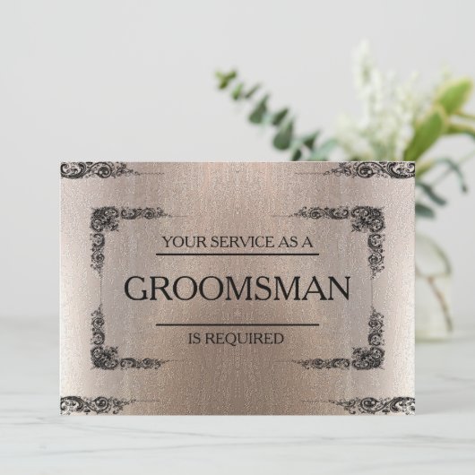 サービスはGroomsmanとして要求されぼやけた 招待状 (スタンド正面)