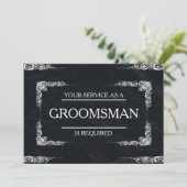 サービスはGroomsmanとして要求される 招待状 (スタンド正面)
