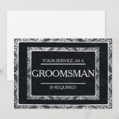 サービスはGroomsmanとして要求される 招待状 (正面/裏面)