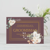 サービスはGroomsmanとして要求される 招待状 (スタンド正面)