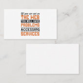 サービスへのアクセスに問題がある 名刺 (正面/裏面)