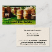 サービスまたは干し草の販売を干し草にすること 名刺 (正面/裏面)