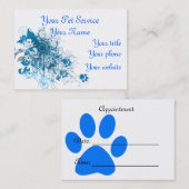 サービスをかわいがりますか、または医院の名刺、テンプレートを診察して下さい 予約カード (正面/裏面)