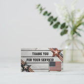 サービスを提供してくれてありがとう 名刺 (スタンド正面)