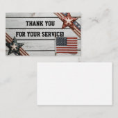 サービスを提供してくれてありがとう 名刺 (正面/裏面)