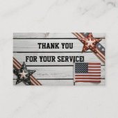 サービスを提供してくれてありがとう 名刺 (正面)