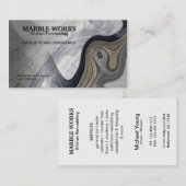 サービスを改造する抽象的な大理石の台所 名刺 (正面/裏面)