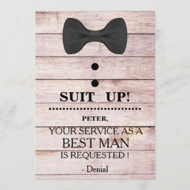 サービスを花婿介添人要求 招待状