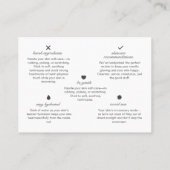 サービスアフターケアスキンケア名刺 名刺 (裏面)