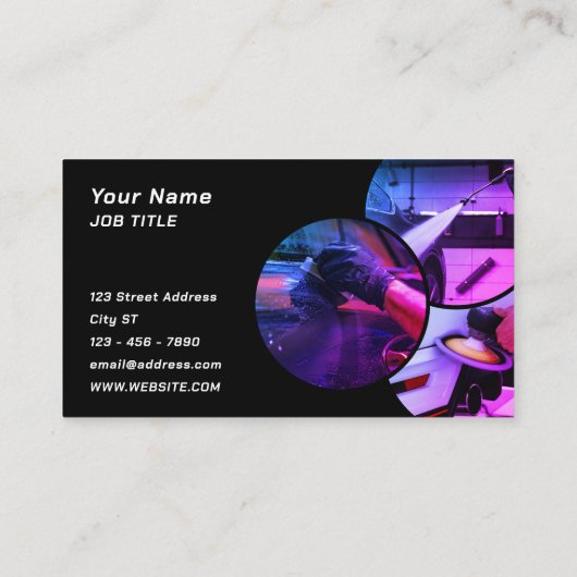 サービスイメージの詳細を表示する車名刺 名刺 (裏面)