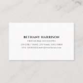 サービスエレガントの整備 名刺 (裏面)