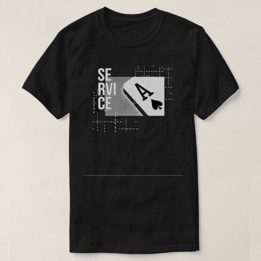 サービスエースバレーボール選手の専門クラシック者T Tシャツ (デザイン正面)
