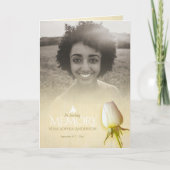 サービスクリームの葬儀のプログラム発注は上がりました プログラム (正面)