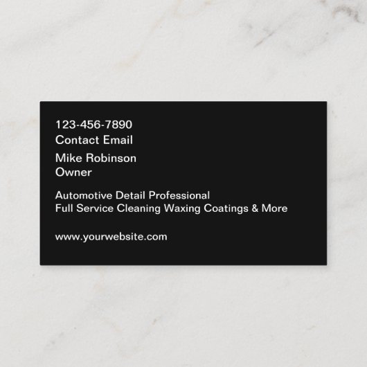 サービスクール車のの名刺の詳細 名刺 (裏面)