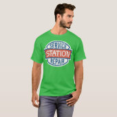 サービスステーション修理 Tシャツ (正面フル)