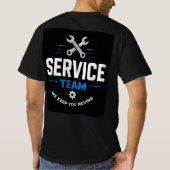 🛠️ サービスチーム自動車修理工場 🛠️ Tシャツ (裏面)
