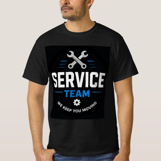🛠️ サービスチーム自動車修理工場 🛠️ Tシャツ (正面)