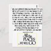 サービスドッグの詩FNL BACK yellow ポストカード (正面/裏面)