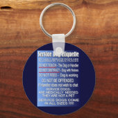 サービスドッグエチケット キーホルダー (正面)