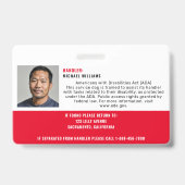 サービスドッグフォトID QRコード バッジ (裏面)