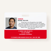 サービスドッグフォトID QRコード バッジ (裏面)